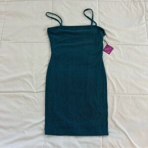 Forever 21 Blue Glitter Bodycon Dress